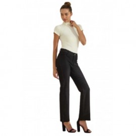 Women's Classic Solid Straight Leg Jeggings, Black