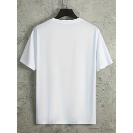 STAY TRUE Men's Graphic Design Active T-shirt - Casual and Comfy Summer Tee for Daily Vacation and Workout