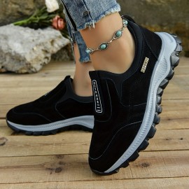 Men's Slip-On Hiking Sneakers, Wear-resistant Non-Slip Outdoor Shoes For Hunting Trekking