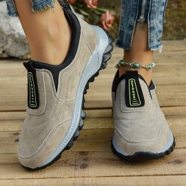 Men's Slip-On Hiking Sneakers, Wear-resistant Non-Slip Outdoor Shoes For Hunting Trekking