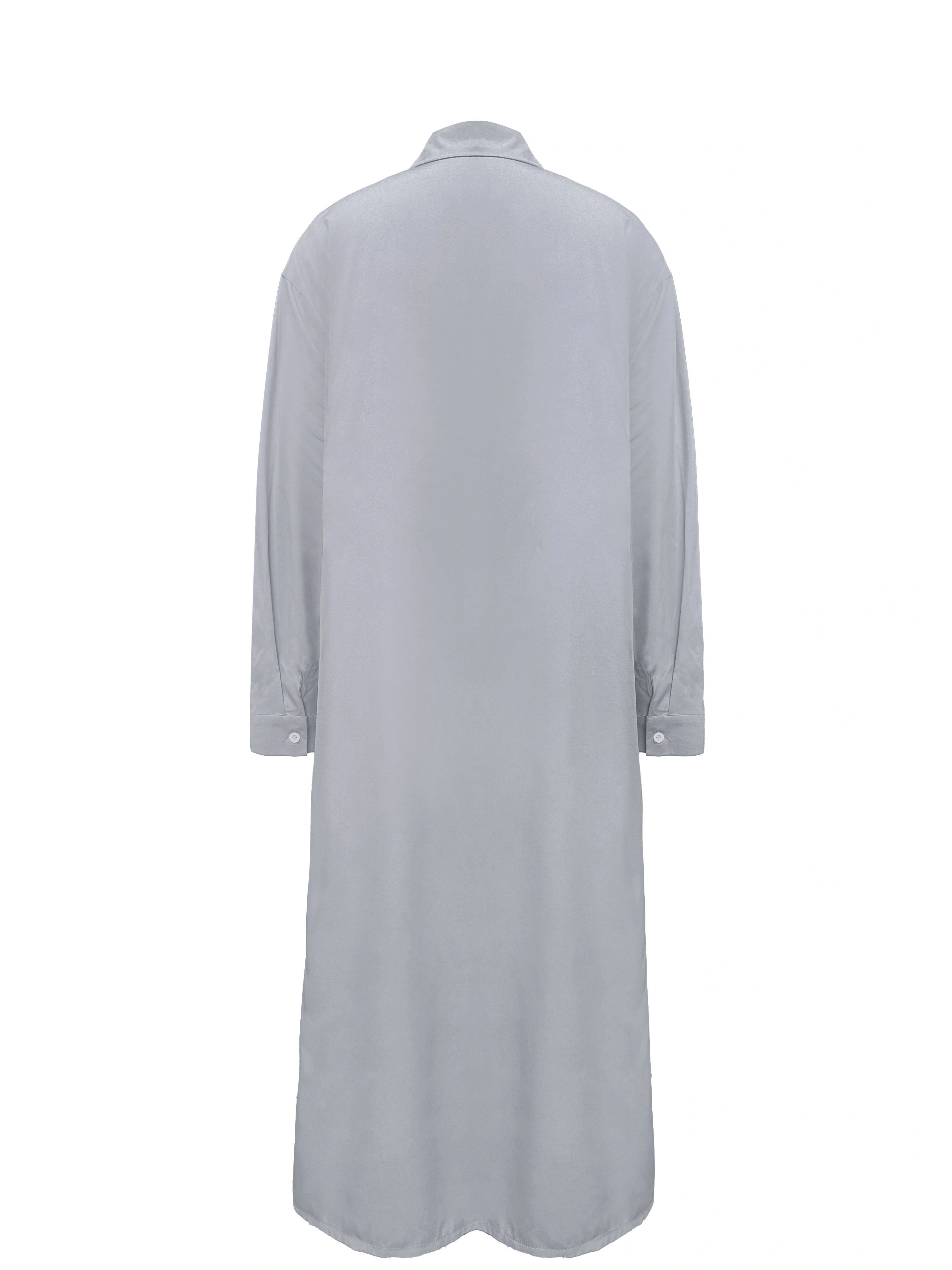 plus size button front solid dress casual collar long sleeve dress womens plus size clothing details 12